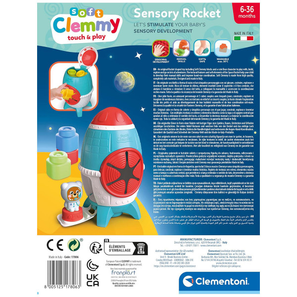 Сет за игра со меки коцки, Soft Clemmy - Space Rocket 