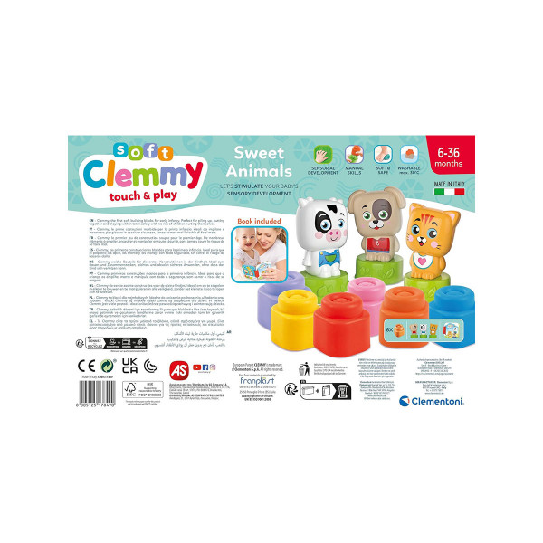 Сет за игра со меки коцки, Soft Clemmy - Sweet Animals 