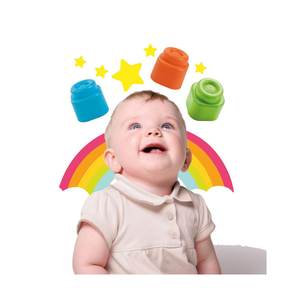 Меки коцки за градба, Soft Clemmy Touch & Play - 40 Soft Blocks 