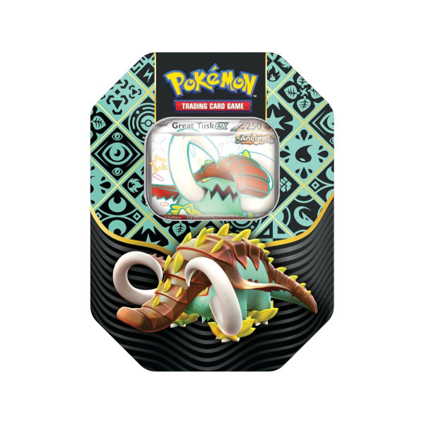 Карти за игра во метална кутија, Pokemon Scarlet & Violet 4.5 Paldean Fates Tin