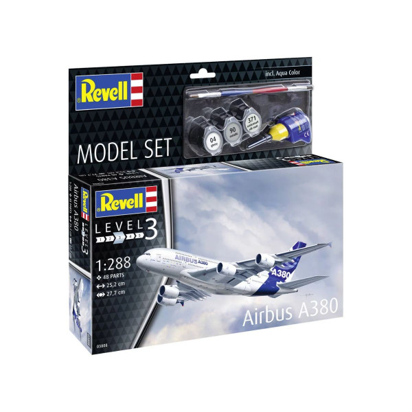 Сет макета + бои, Airbus A380, 1:288