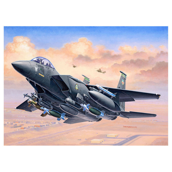 Сет макета + бои, F-15E STRIKE EAGLE & Bombs, 1:144