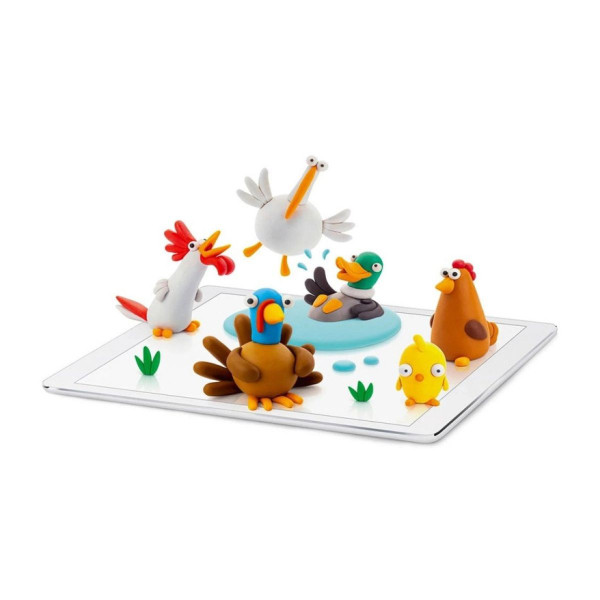 Сет за изработка со глина, Farm Birds 