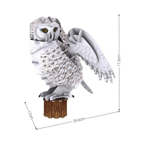 3D сложувалка, Cubic Fun: National Geographic - Snowy Owl, 62 парчиња 