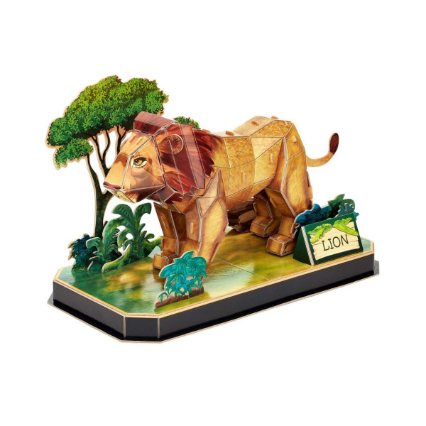 3D сложувалка, Cubic Fun - Animal Pals: Lion, 40 парчиња 