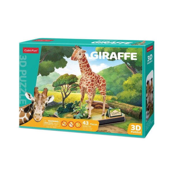 3D сложувалка, Cubic Fun - Animal Pals: Giraffe, 43 парчиња