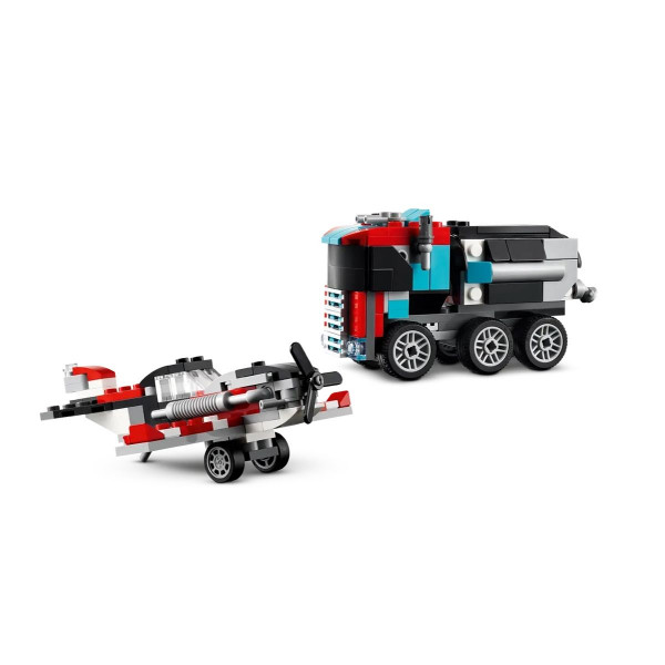 LEGO коцки, Creator 3 in 1, Flatbed Truck with Helicopter