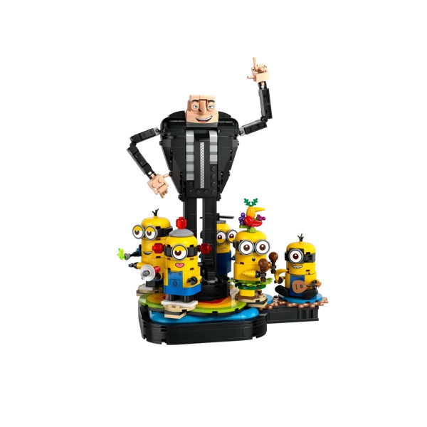 LEGO коцки, Despicable Me 4 - Brick-Built Gru and Minions