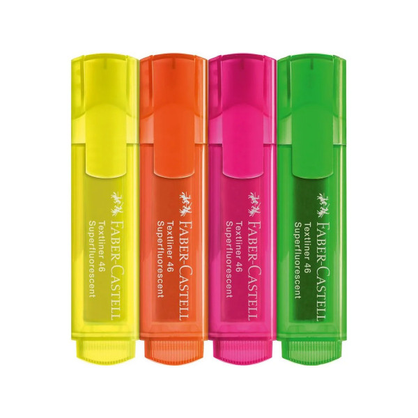 Сет од 4 хајлајтери, Textmarker TL 46 SF Neon