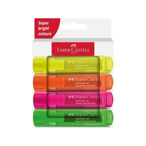 Сет од 4 хајлајтери, Textmarker TL 46 SF Neon