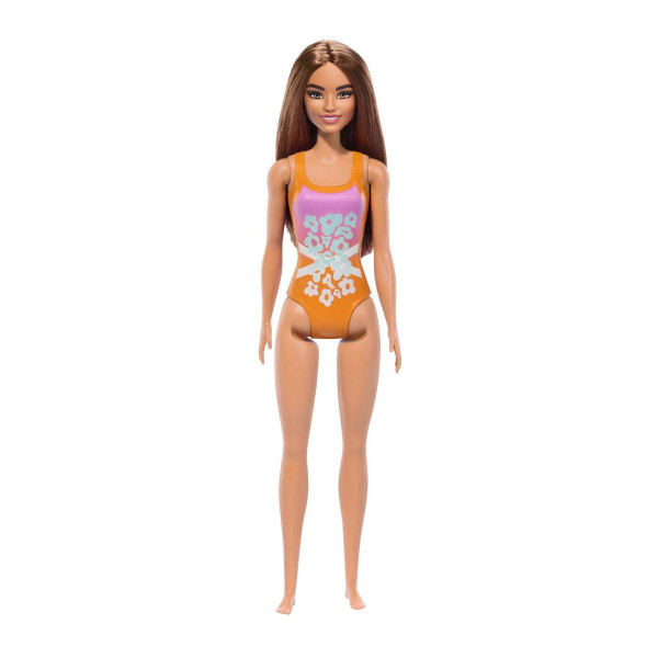 Барби кукла, Beach Barbie in Orange Swimsuit