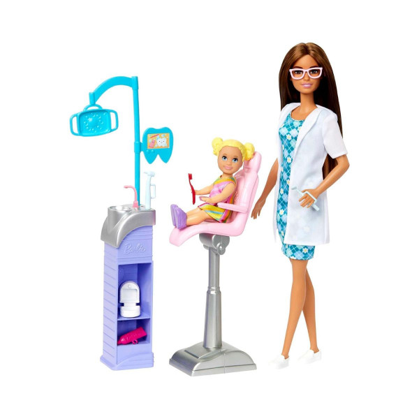 Сет за игра, Barbie: You Can Be Anything - Dentist Brunette