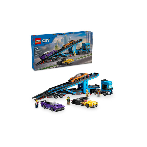 LEGO коцки, City, Car Transporter Truck with Sports Cars
