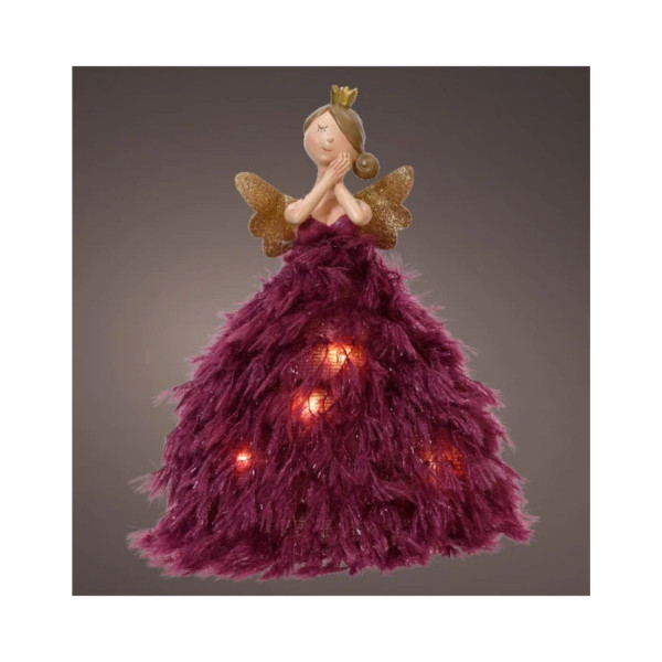 Декоративна фигура со LED светла, Angel, 23 cm