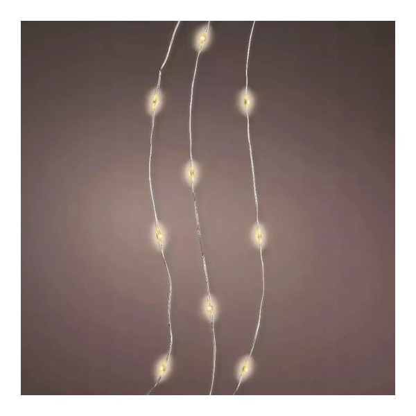 Новогодишни LED сијалички - топло бели, 295 цм