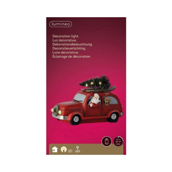 Декоративна фигура, Santa in Car w/Christmas Tree