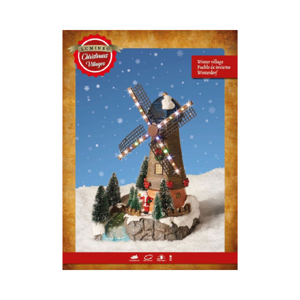 Декоративна фигура со LED светла, Windmill 