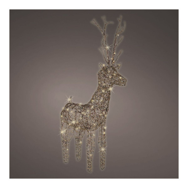 Декоративна фигура со LED светла, Deer, 69 cm