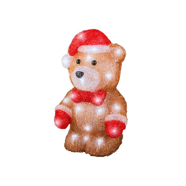 Декоративна фигура со LED светла, Bear, 27.5 cm