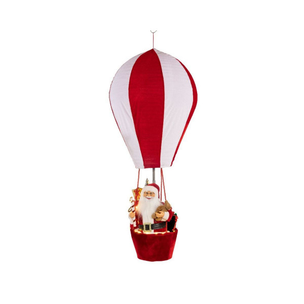 Декоративна фигура со LED светла, Santa Claus in Balloon, 150cm 