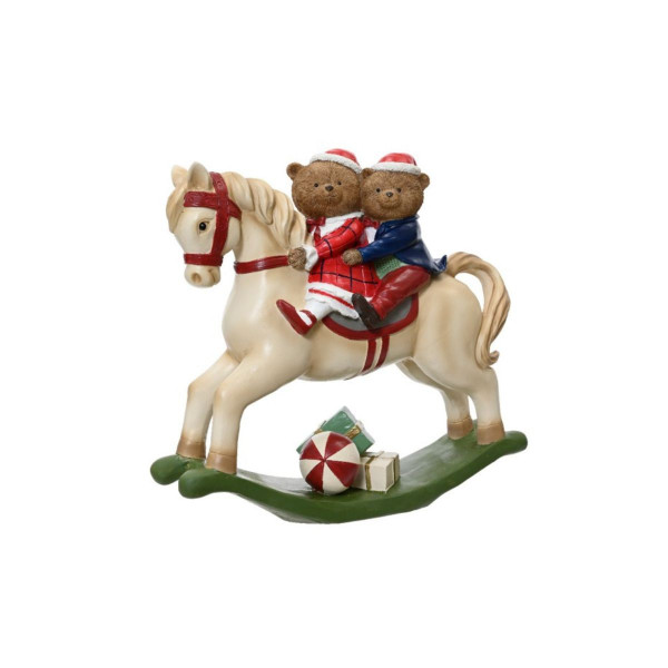 Декоративна фигура, Bears on Rocking Horse, 34 cm 