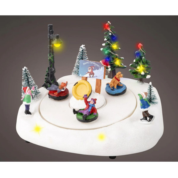 Декоративна фигура со LED светло, Fun In The Snow 