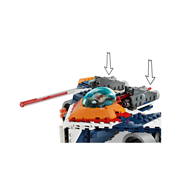 LEGO коцки, Marvel, Rocket's Warbird vs. Ronan
