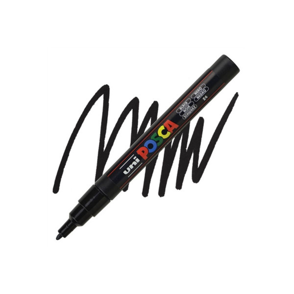 Маркер, Posca PC-3M - Black 