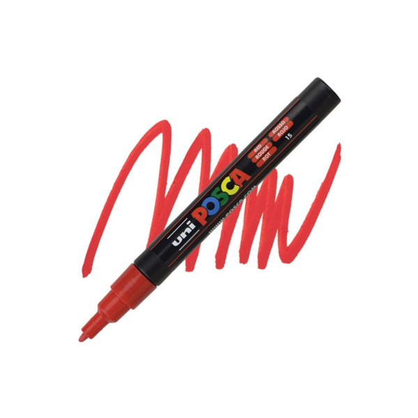 Маркер, Posca PC-3M - Red 