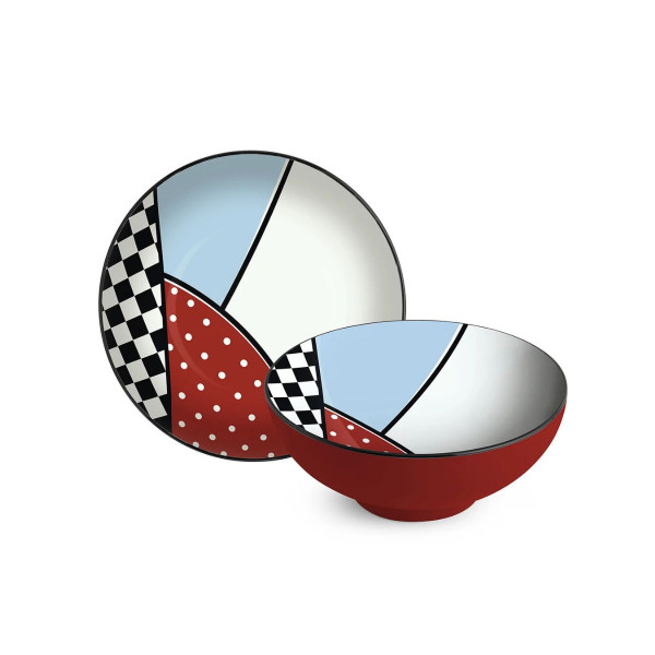 Длабок сад, Warà Poke Bowl Red, Ø20.5 cm 