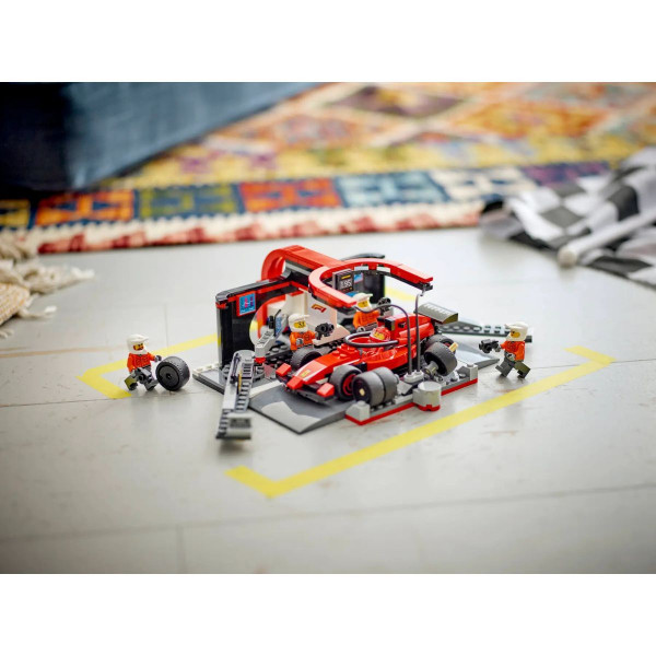 LEGO коцки, City, F1® Pit Stop & Pit Crew with Ferrari Car