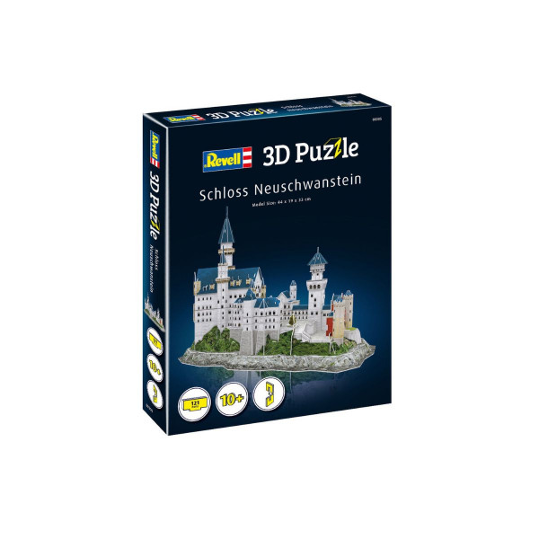 3D сложувалка, Neuschwanstein Castle, 121 парчиња 
