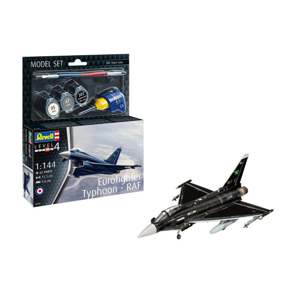 Макета + бои и алатки, Model Set Eurofighter Typhoon - RAF, 1:144