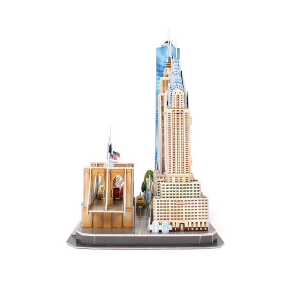 3D сложувалка, New York Skyline, 123 парчиња 