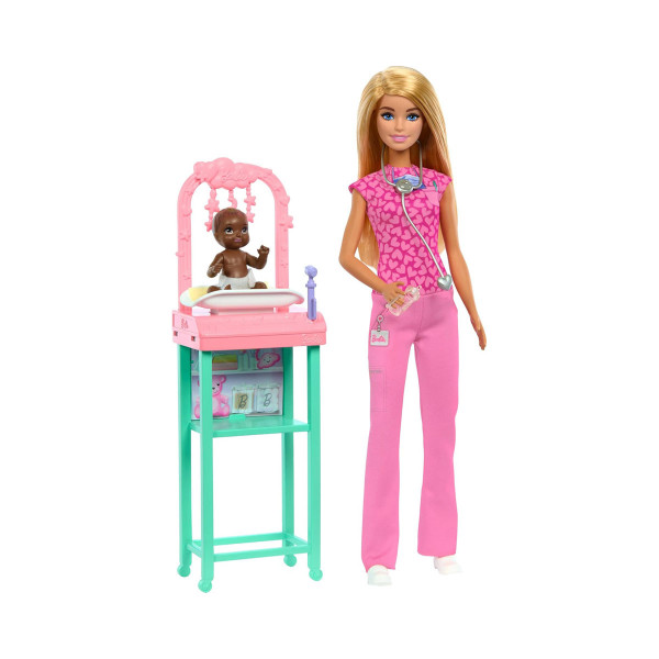 Сет за игра Barbie: You Can Be Anything - Baby Doctor 