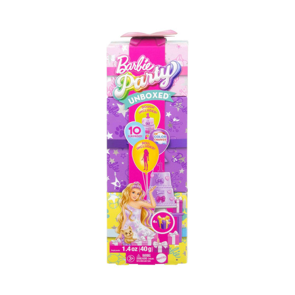 Сет за игра Barbie: Party Unboxed - Pet Birthday: French Bulldog 