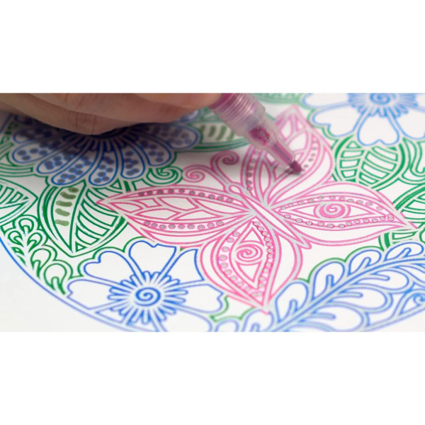 Сет маркери со специјален ефект, Silver Rainbow Markers, 1/12