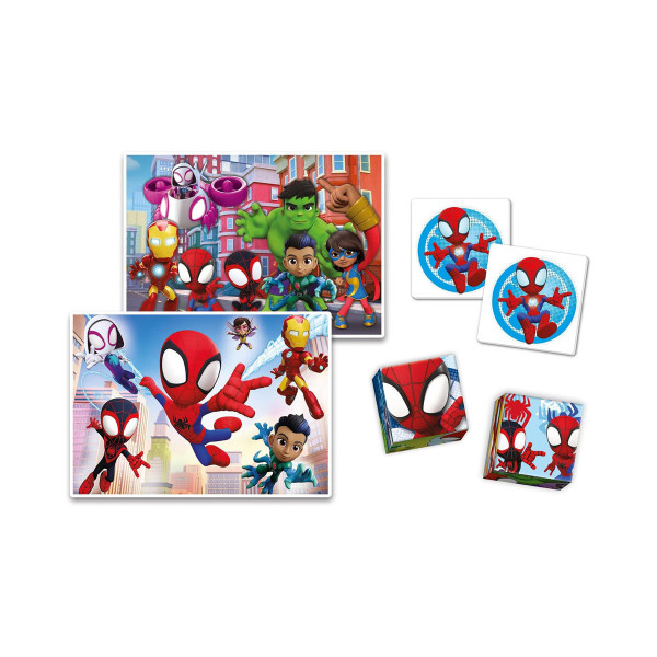 Едукативен сет, Spidey and his Amazing Friends Edukit 4-in-1 Puzzles & Games 