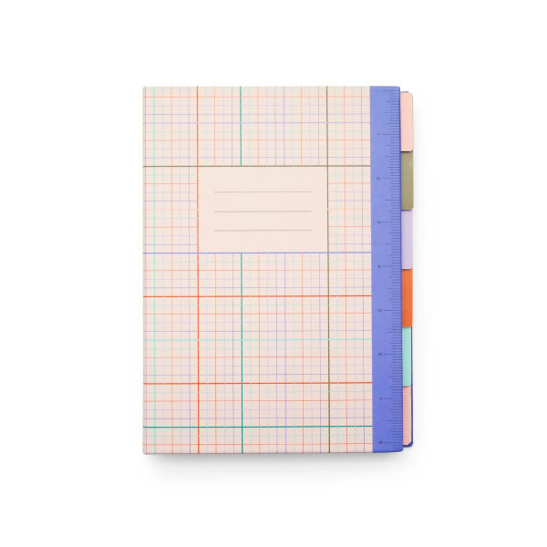 Нотес со разделници и линијар, Inkerie Divider Notebook with Ruler