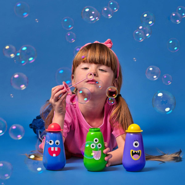 Играчка за правење балончиња, Kidoki Monster Bubbles, 3 бои 