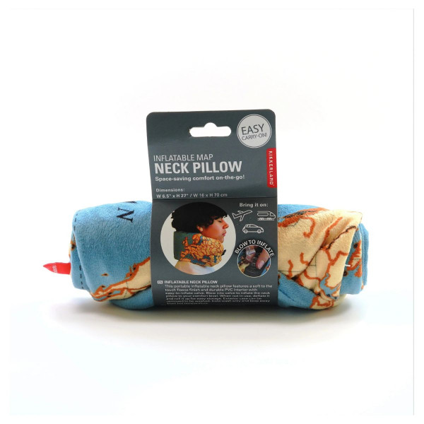 Перница за патување на надувување, Map Neck Pillow