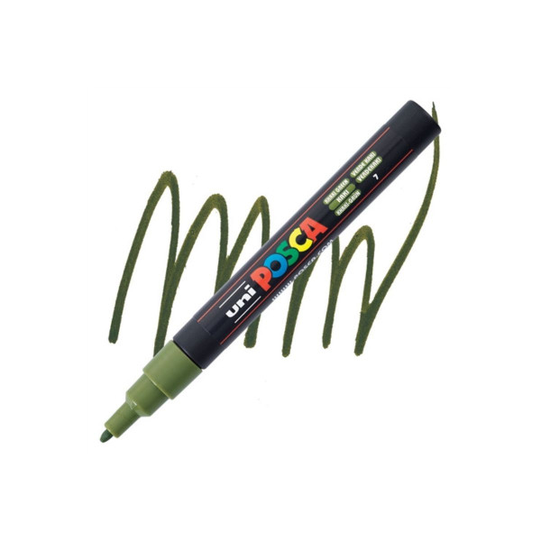 Маркер, Posca PC-3M - Khaki Green 