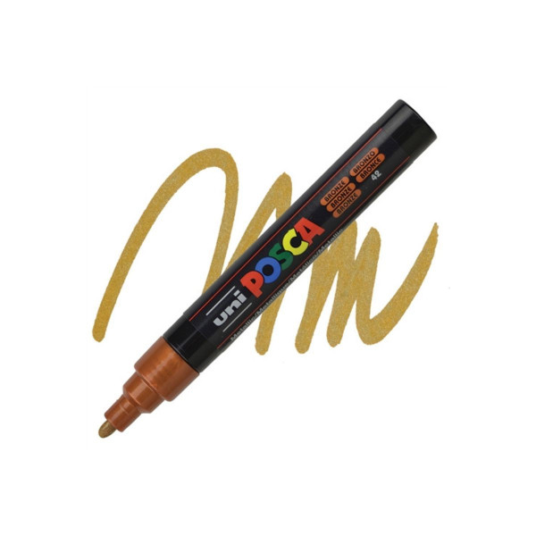 Маркер, Posca PC-5M - Bronze 