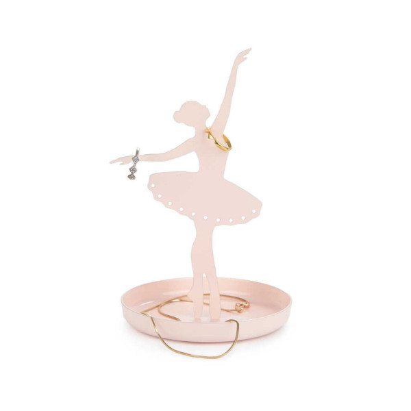 Метален држач за накит, Ballerina, розев 