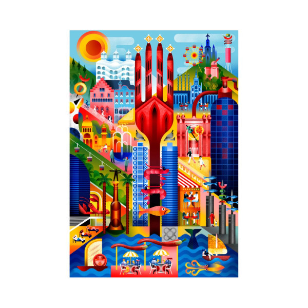 Сложувалка, Barcelona, 1000 парчиња