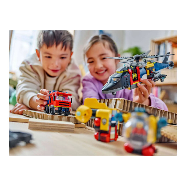 LEGO коцки, City, Helicopter, Fire Truck & Submarine Remix
