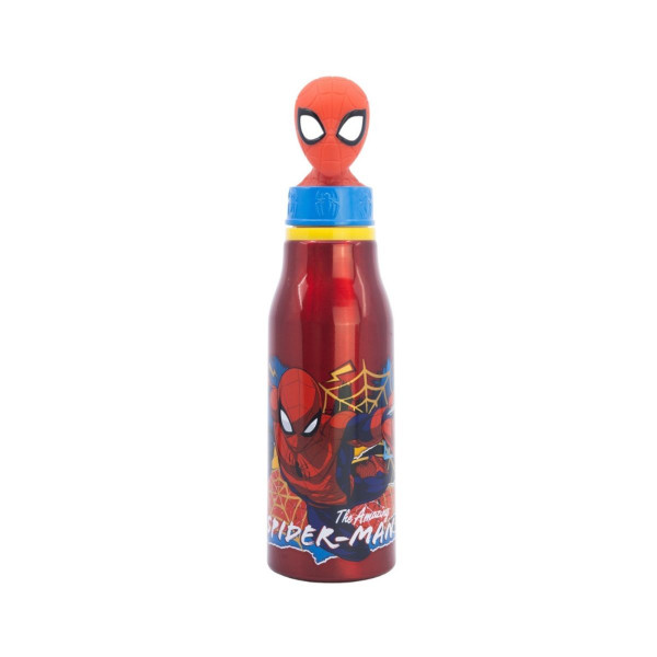 Детско алуминиумско шише со 3Д фигура, Spider-Man, 690 ml