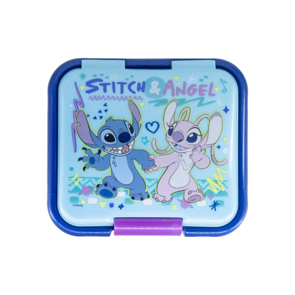 Кутија за ужинка со 3 внатрешни прегради, Stitch