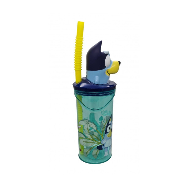 Детска чаша со сламка, Bluey, 360 ml