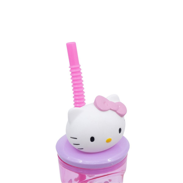 Детска чаша со сламка, Hello Kitty, 360 ml 
